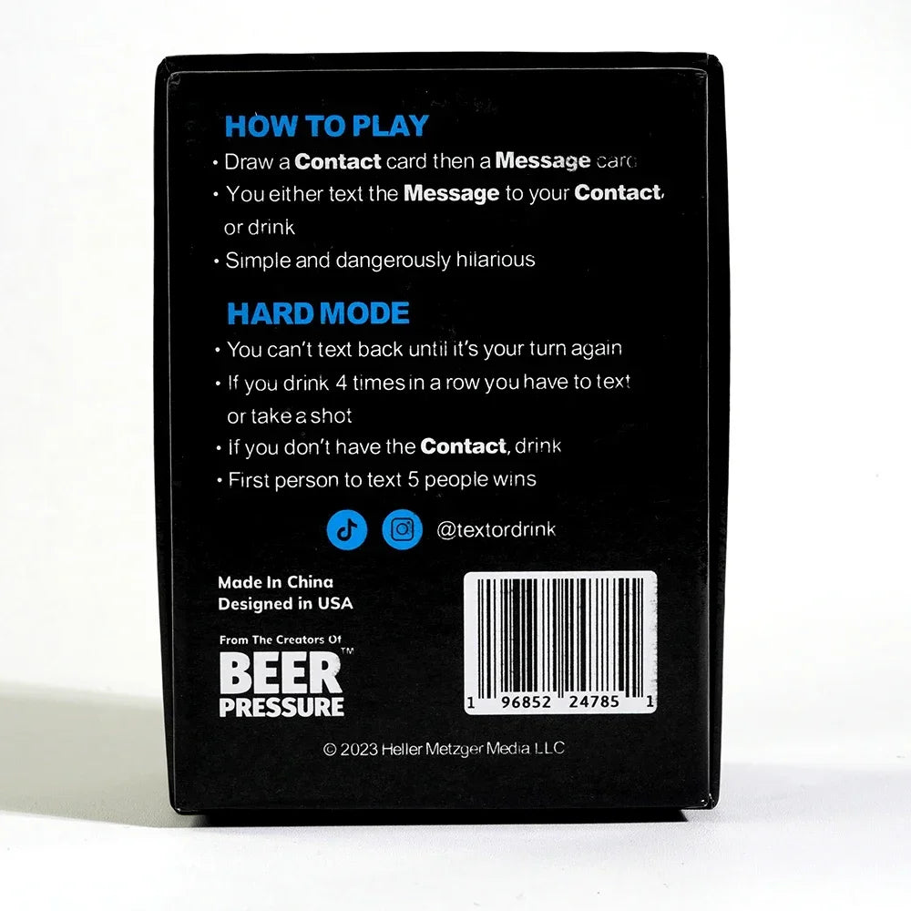 Text or drink Text or drink
